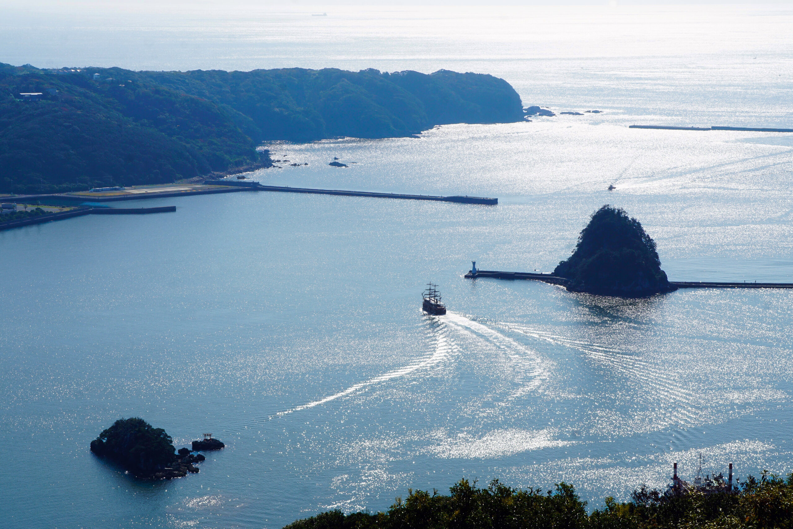 Shimoda Bay seen from Mount Nesugata